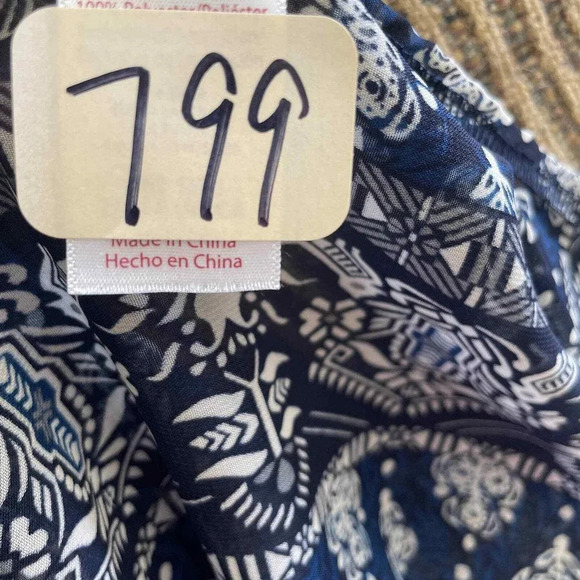 Womens Kimono Cover Up OSFM Tassels Blue Boho Hippie Longline Lagenlook Open - Picture 8 of 8